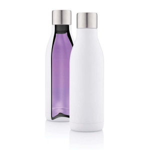 Vakuum Stainless Steel Flasche mit UV-C Sterilisator, weiß - Reklamnepredmety
