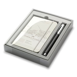 Geschenkset Faber-Castell Ambition Precious Resin Roller und Notizbuch - Reklamnepredmety