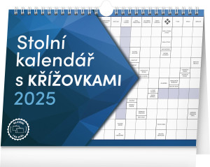 Tischkalender mit Kreuzworträtseln mit Haken 2025, CZ - Reklamnepredmety