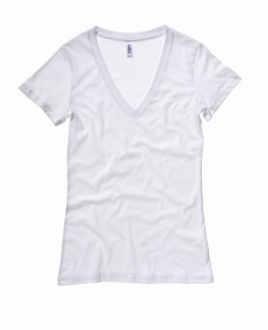 Damen Jersey Deep V-Neck T-Shirt - Reklamnepredmety